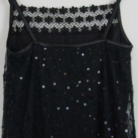 Vintage Jumpsuit/dress. Apart Impressions. Black with sequined overlay. - Picture 5 of 12